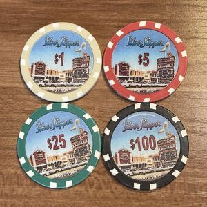 Vintage Silver Slipper Casino Chips